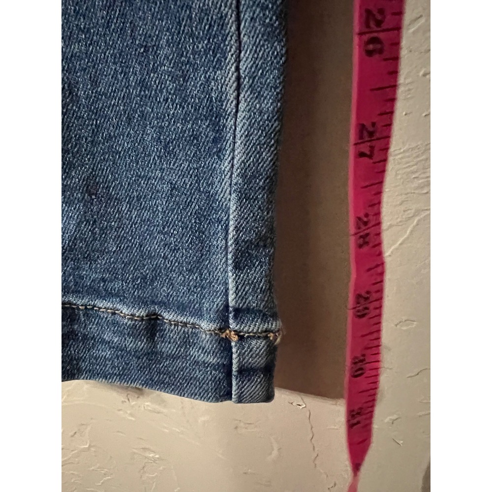 Judy Blue Macon High rise Women's Denim Cargo Pants Blue Straight Leg Pockets - Picture 4 of 6